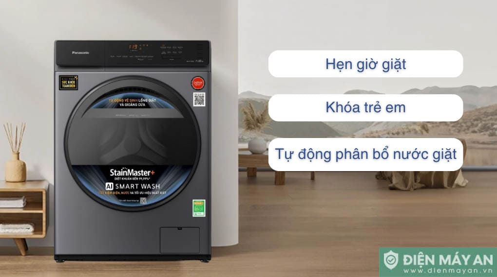 Máy giặt Panasonic Inverter 11.5 kg NA-V115FA1LV